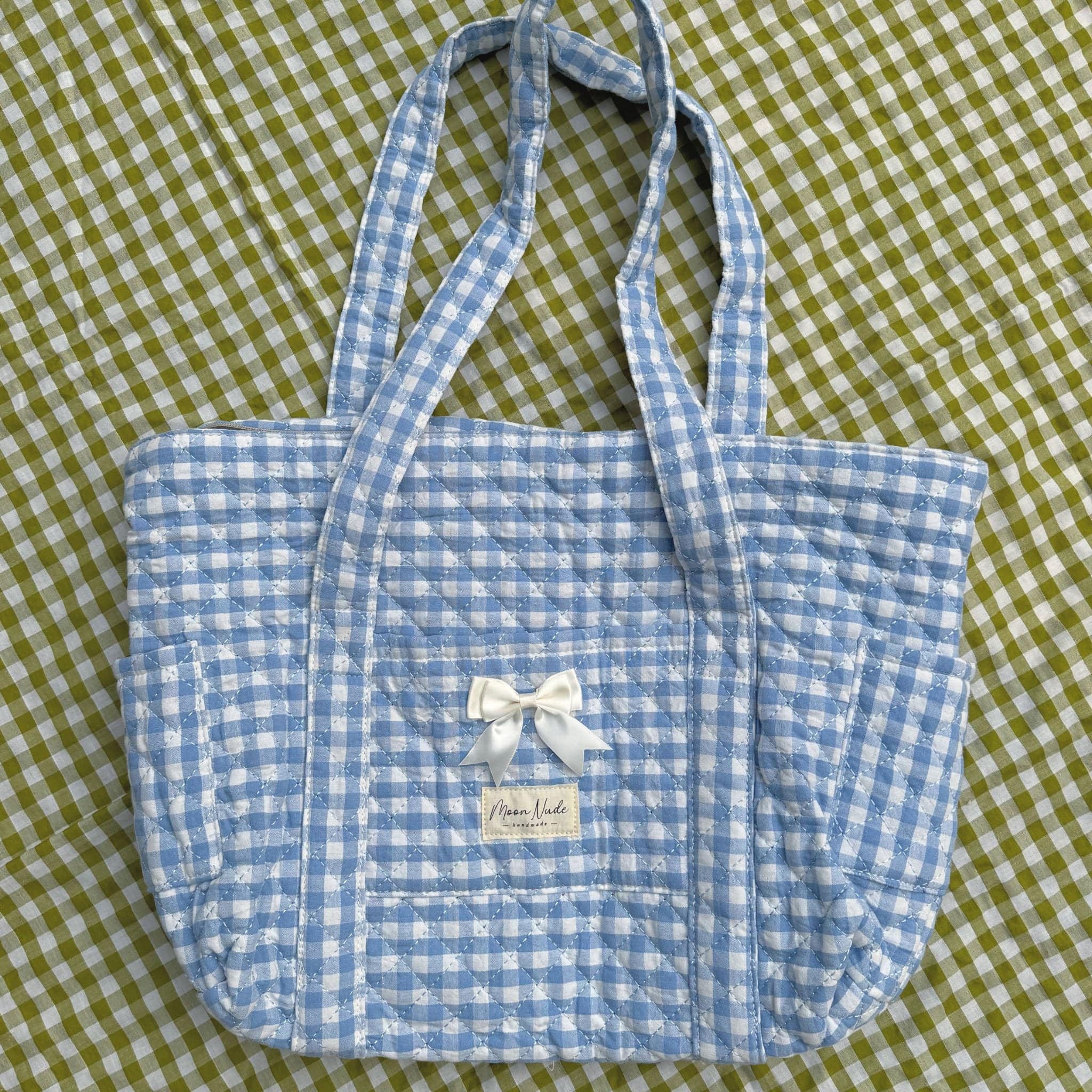Moon Nude Azure Tote Bag