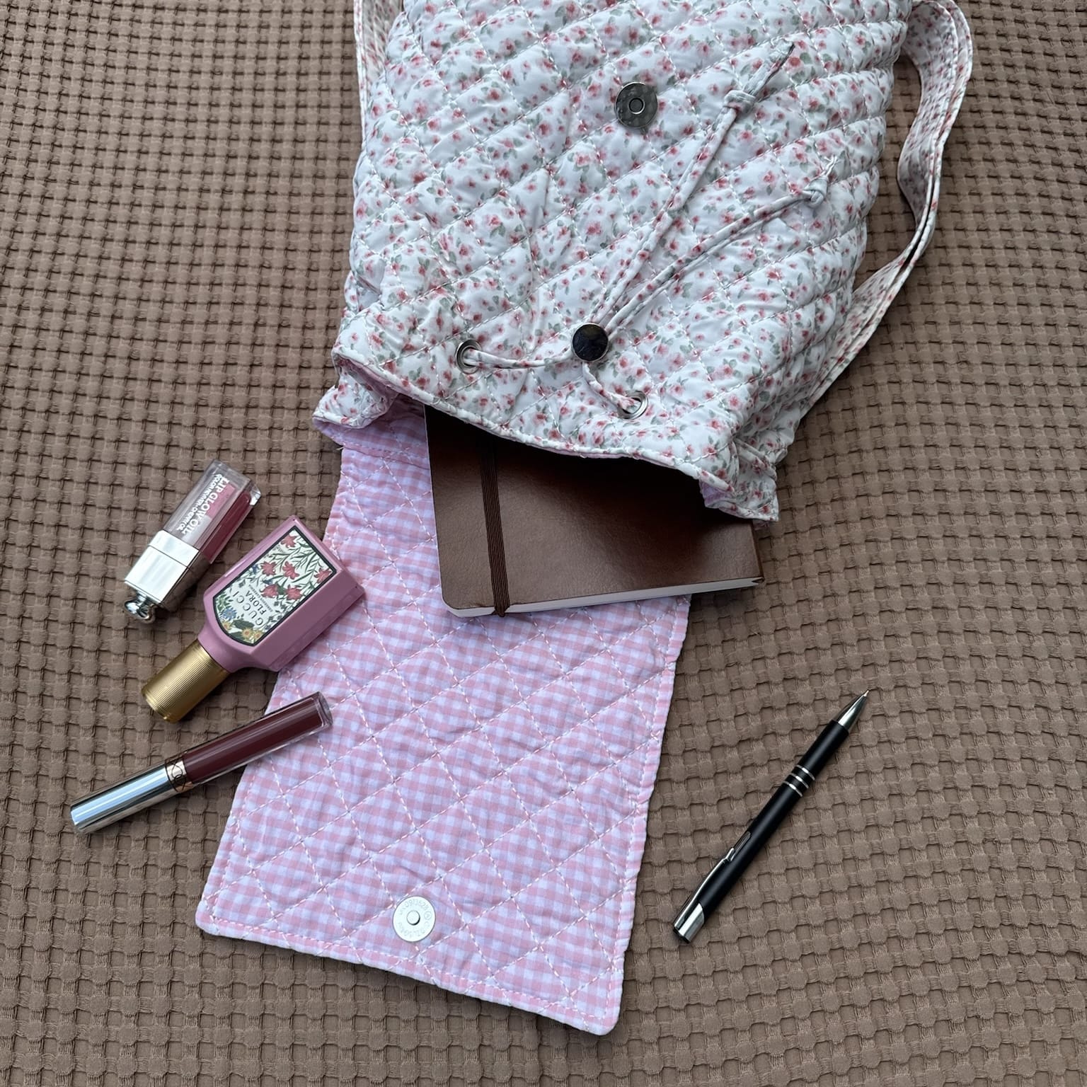 Moon Nude Peony Flap Backpack