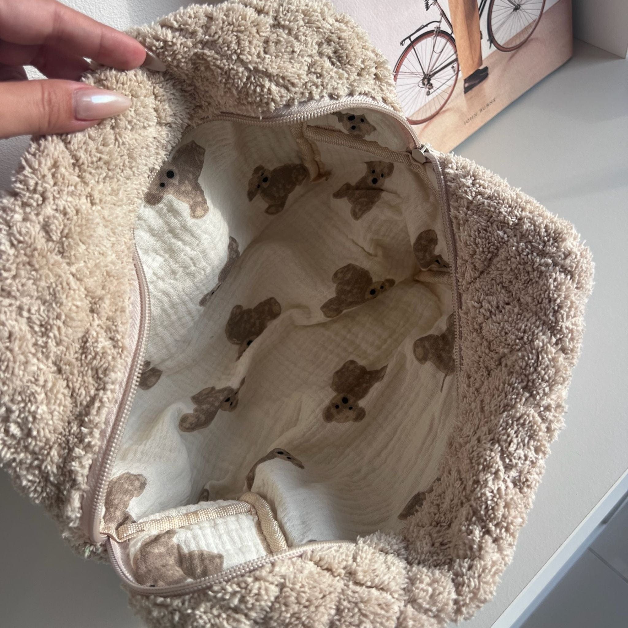 Moon Nude Teddy Large Makeup Bag