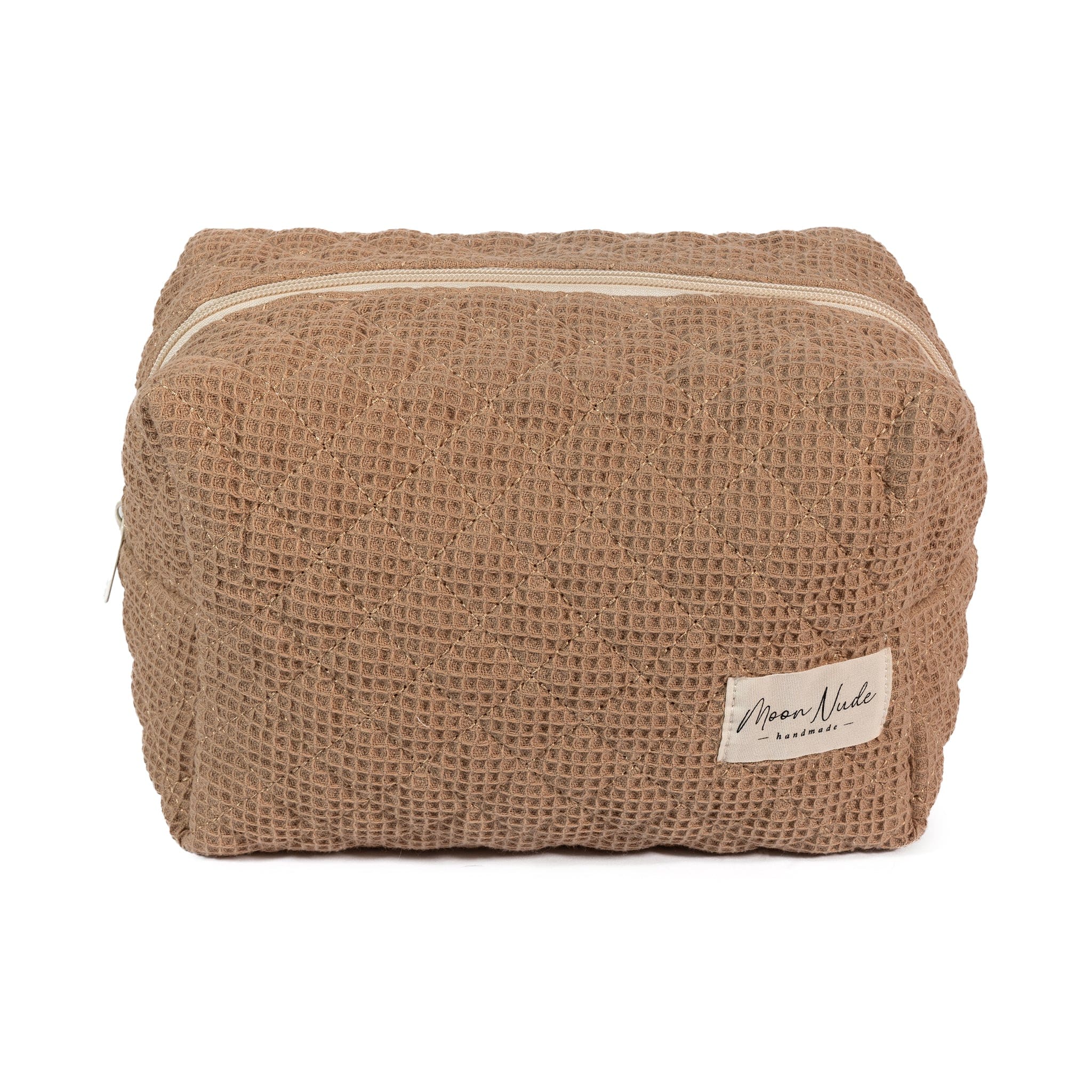 Moon Nude Waffle Large Makeup Bag