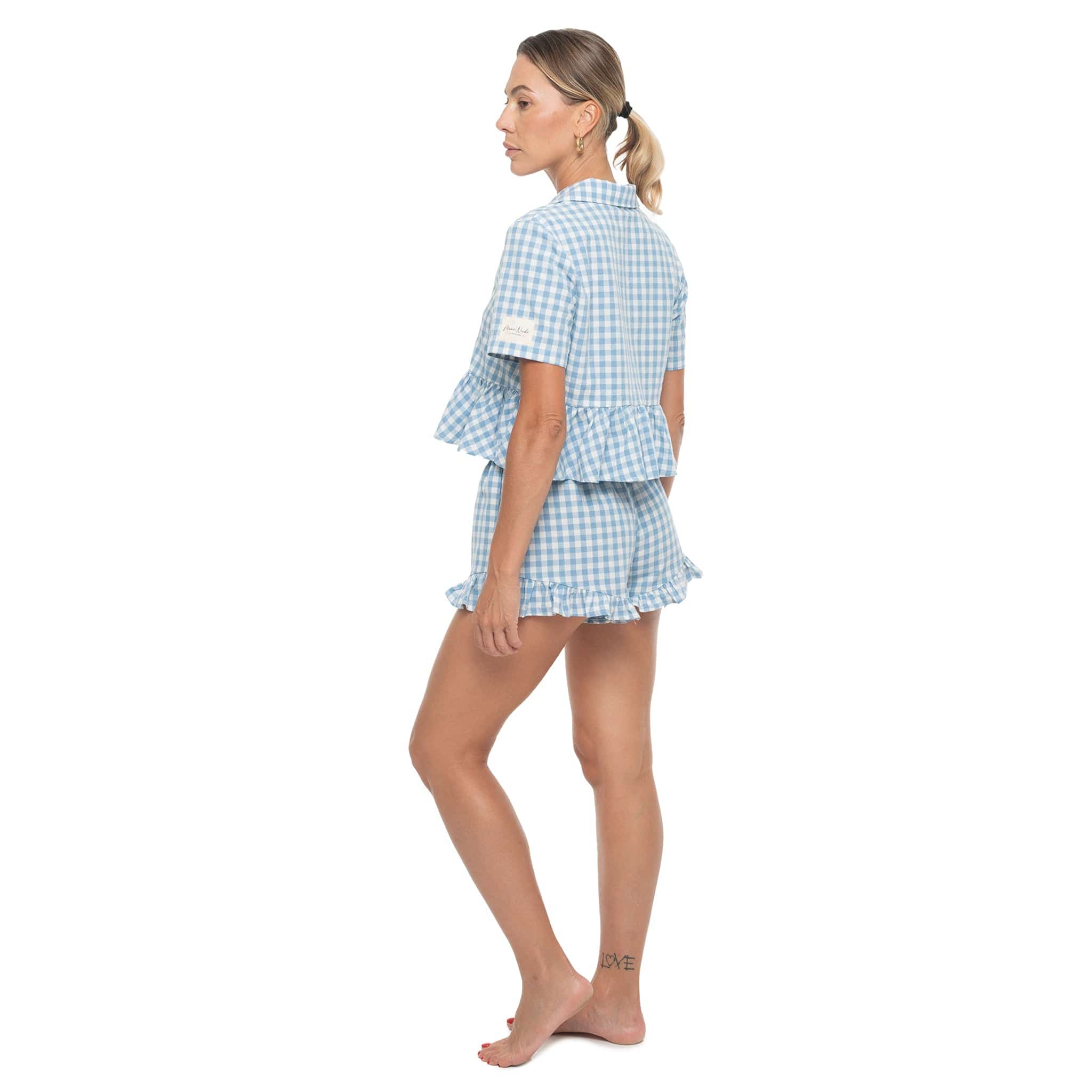 Moon Nude Azure Short Pajama Top