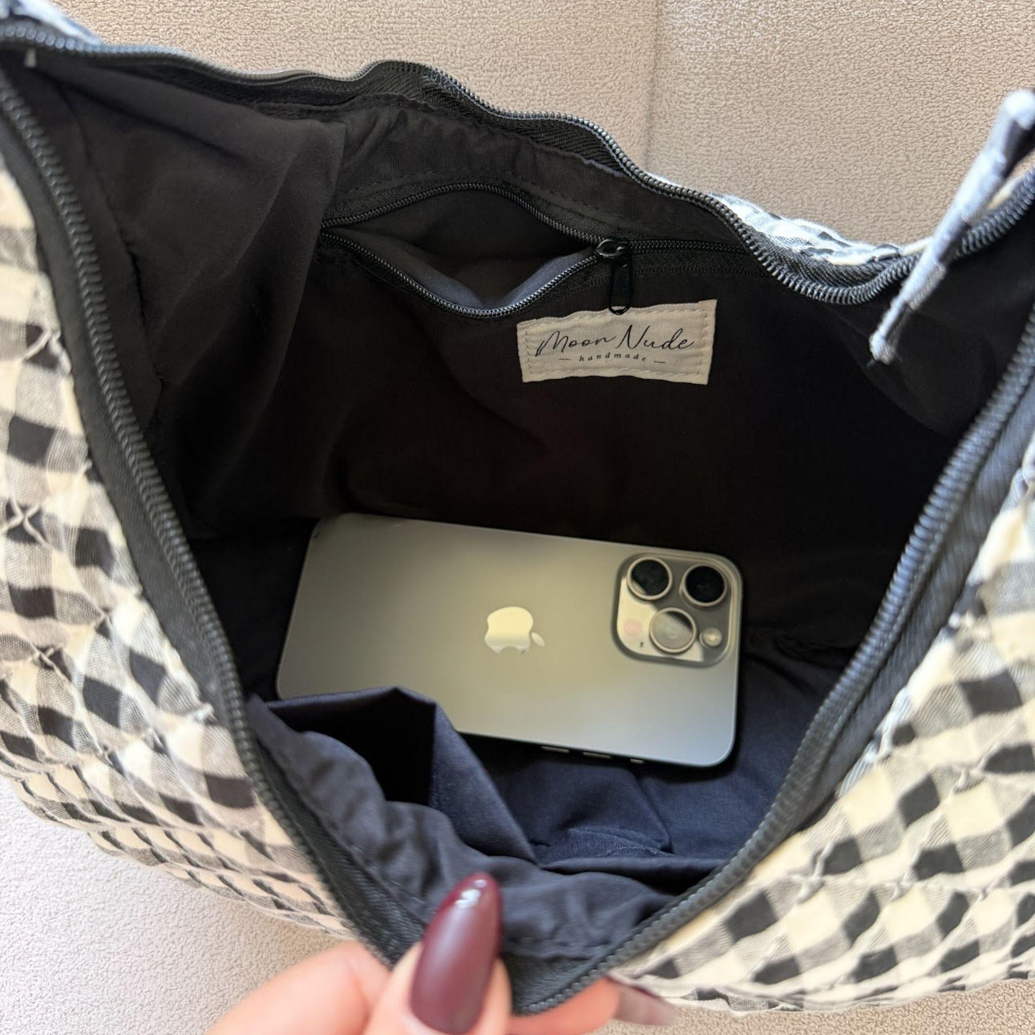 Moon Nude Classic Hoop Bag