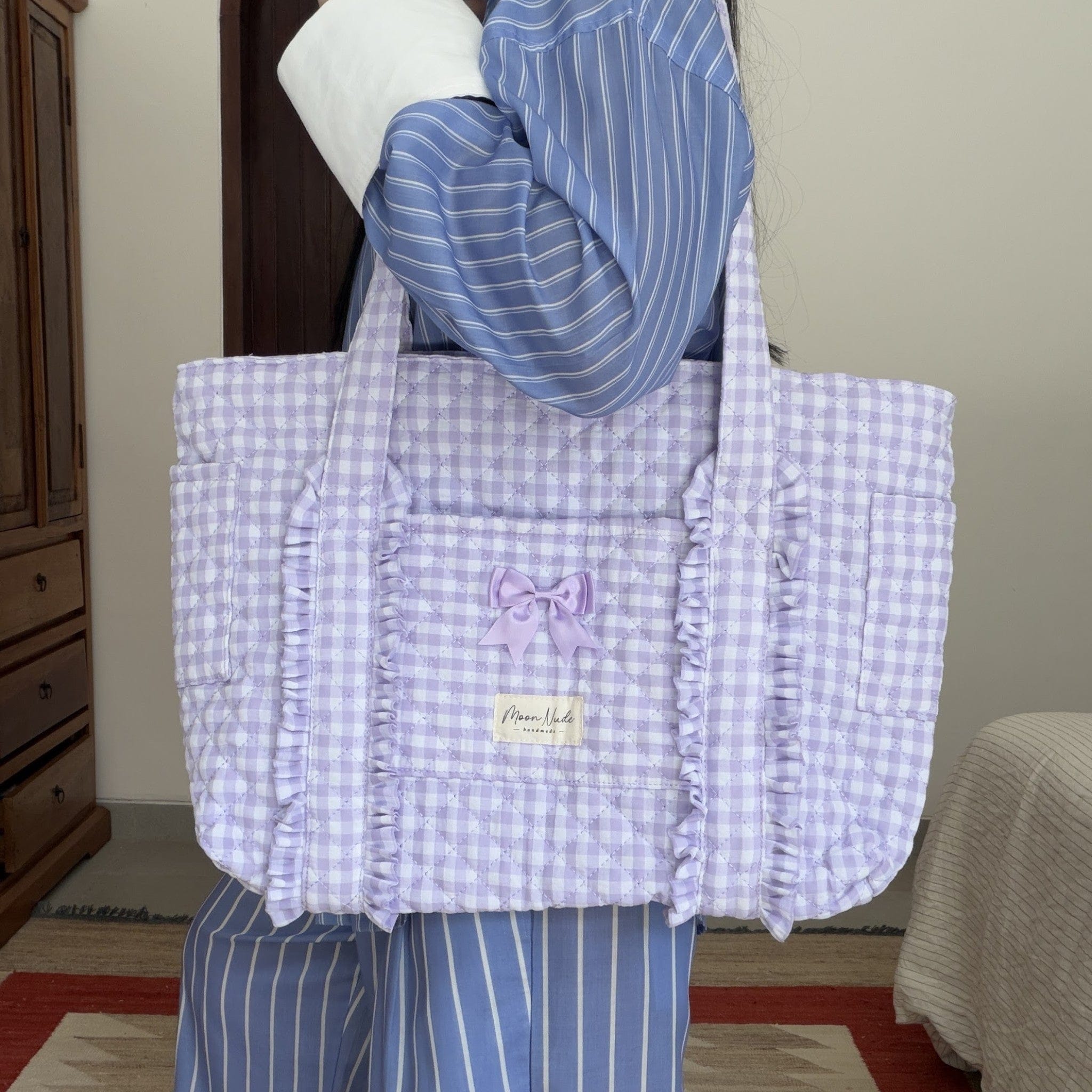 Moon Nude Coquette Tote Bag